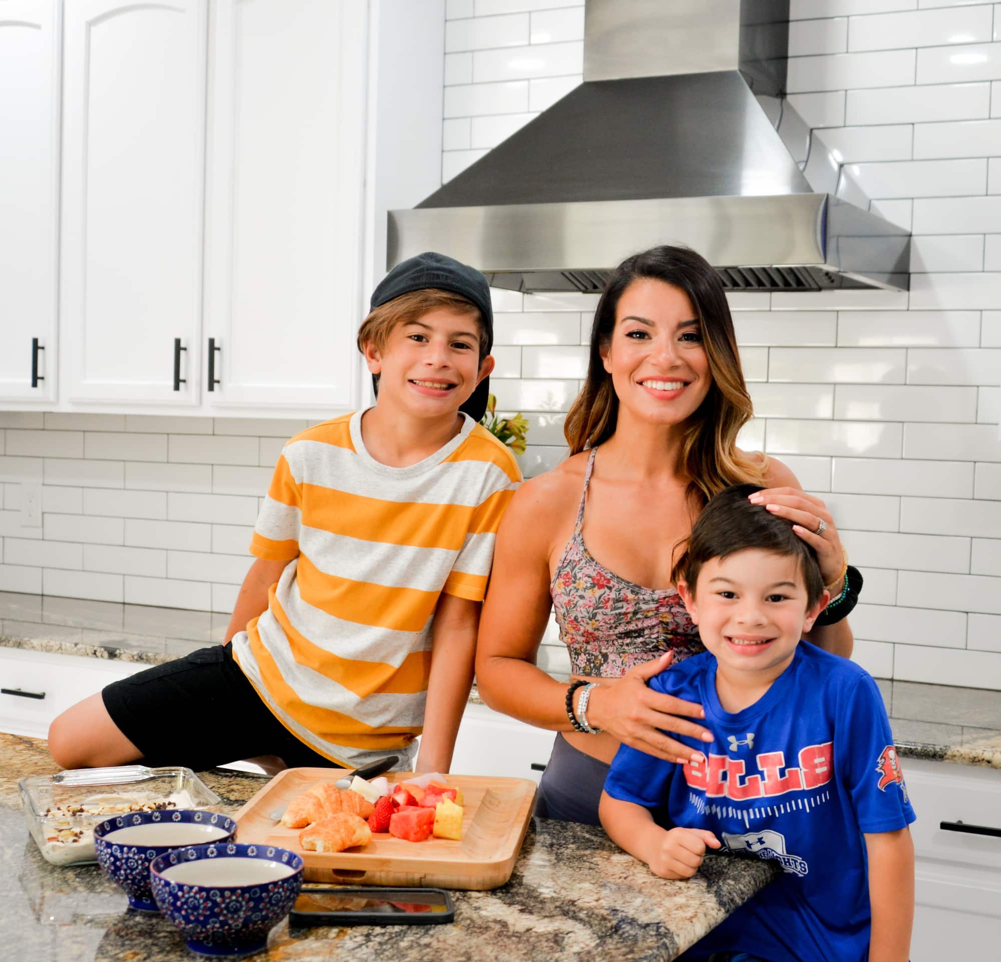 Jennie and her family at Your Journey Health Club