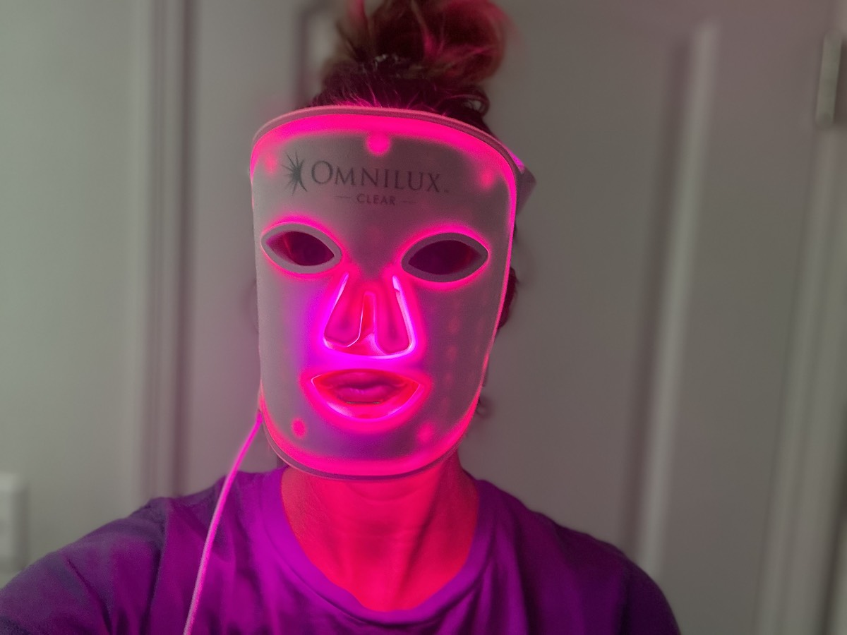 An At Home Red Light Therapy Mask